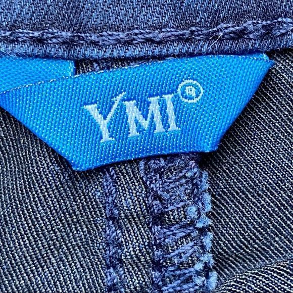 YMI High Rise Dark Wash Denim Jean Shorts 5 - Picture 2 of 10